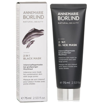 Annemarie Borlind 2 In 1 Black Mask - Intensive Care Mask For Combination Skin with Large Pores 75ml/2.53oz