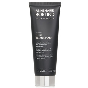 Annemarie Borlind 2 In 1 Black Mask - Intensive Care Mask For Combination Skin with Large Pores 75ml/2.53oz