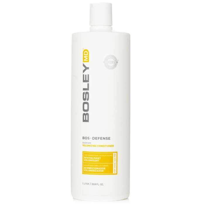 Bosley MD BosDefense Color Safe Volumizing Conditioner 1000ml/33.8oz hair conditioner for salon & home use
