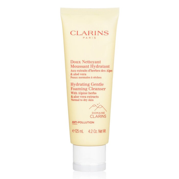 Clarins Hydrating Foaming Cleanser with Alpine herbs for dry facial skin