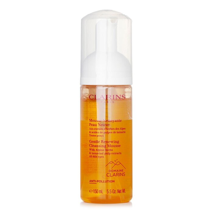 Clarins Gentle Renewing Cleansing Mousse for brightening and softening skin