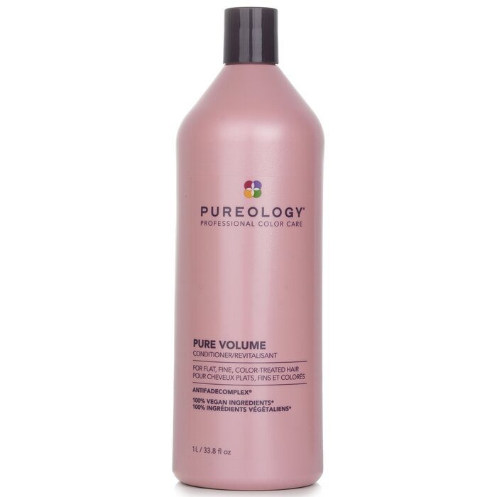 Pureology Pure Volume Conditioner (For Flat, Fine, Color-Treated Hair) 1000ml/33.8oz hair conditioner for salon & home use
