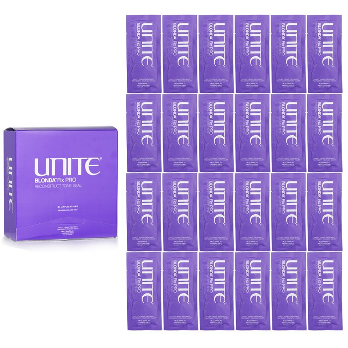 Unite BLONDA Fix PRO Violet Toning Treatment (Salon Product) 24x30ml/1oz - perfect for hair treatment at home