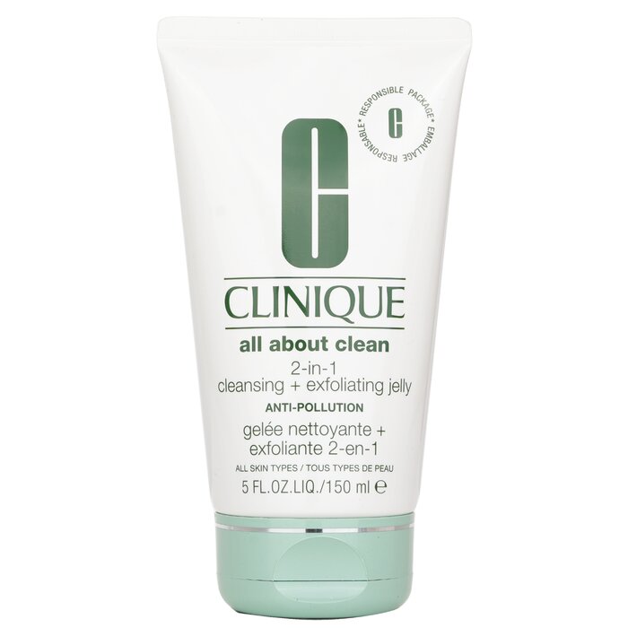 Clinique All About Clean 2-In-1 Jelly Cleanser for exfoliating and cleansing