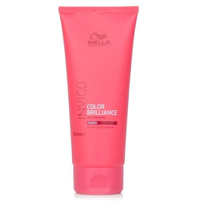 Wella Invigo Brilliance Vibrant Color Conditioner, Coarse 200ml/6.7oz hair conditioner for salon & home use