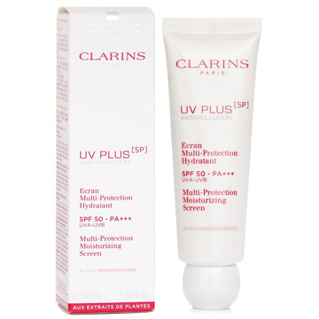 Clarins UV Plus [5P] Anti-Pollution Multi-Protection Moisturizing Screen SPF 50 - Rose 50ml/1.6oz