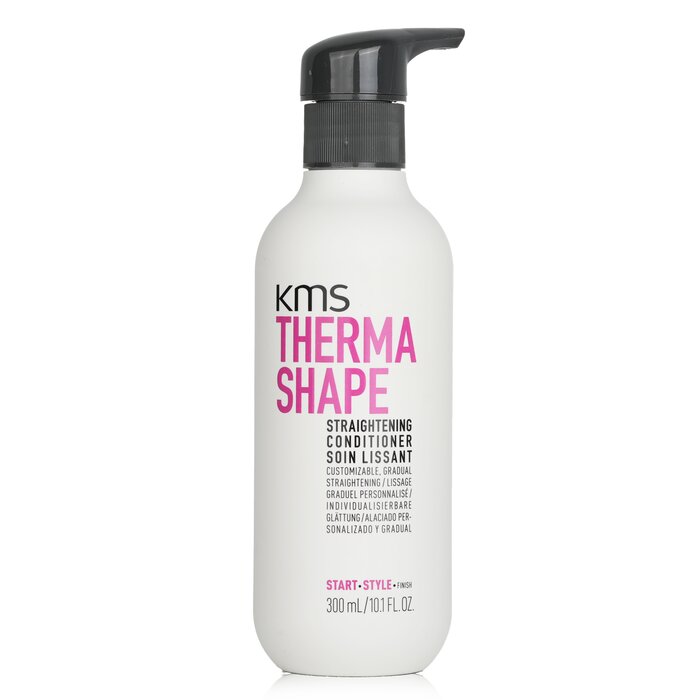 KMS California Therma Shape Straightening Conditioner (Customizable and Gradual Straightening) 300ml/10.1oz hair conditioner for salon & home use