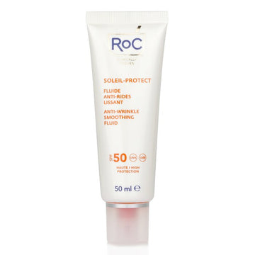 ROC Soleil-Protect Anti-Wrinkle Smoothing Fluid SPF 50 UVA & UVB (Visibly Reduces Wrinkles) 50ml/1.69oz