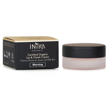 INIKA Organic Certified Organic Lip & Cheek Cream, Morning 3.5g/0.12oz