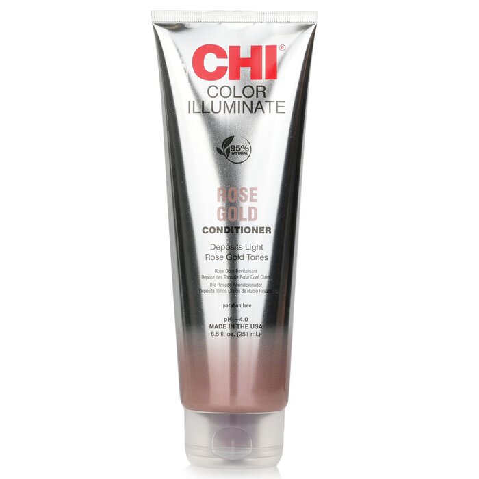 CHI Ionic Color Illuminate Conditioner, Rose Gold 251ml/8.5oz hair conditioner for salon & home use