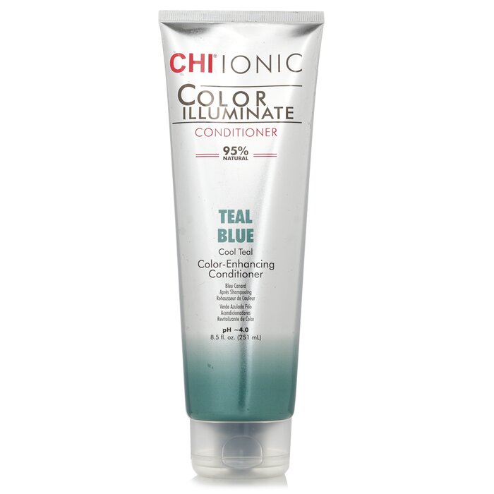 CHI Ionic Color Illuminate Conditioner, Teal Blue 251ml/8.5oz hair conditioner for salon & home use