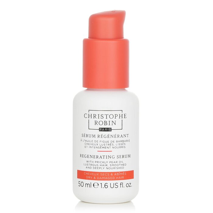 Christophe Robin Regenerating Serum with Prickly Pear Oil - Dry & Damaged Hair 50ml/1.6oz for hair care and styling