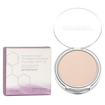 DermaQuest DermaMinerals Buildable Coverage Pressed Mineral Powder SPF 15, 1C 9.1g/0.32oz