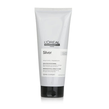 L'Oreal Professionnel Serie Expert - Silver Violet Dyes + Magnesium Neutralising and Brightening Conditioner (For Grey and White Hair) 200ml/6.7oz