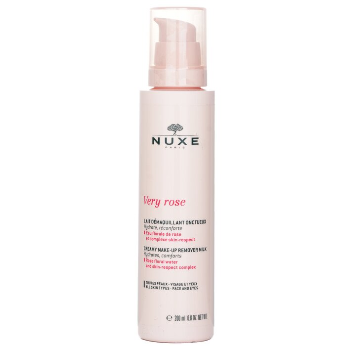 Nuxe Very Rose Makeup Remover Milk for dry skin and facial cleansing