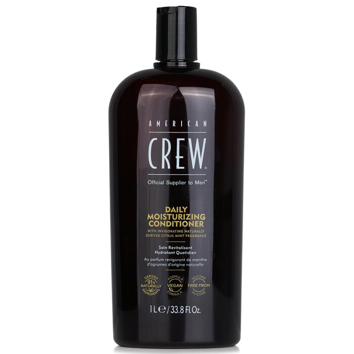 American Crew Men Daily Moisturizing Conditioner (For Normal To Dry Hair) 1000ml/33.8oz hair conditioner for salon & home use