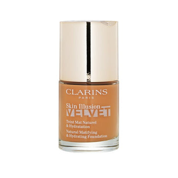 Clarins Skin Illusion Velvet Natural Matifying & Hydrating Foundation, 113C Chestnut 30ml/1oz