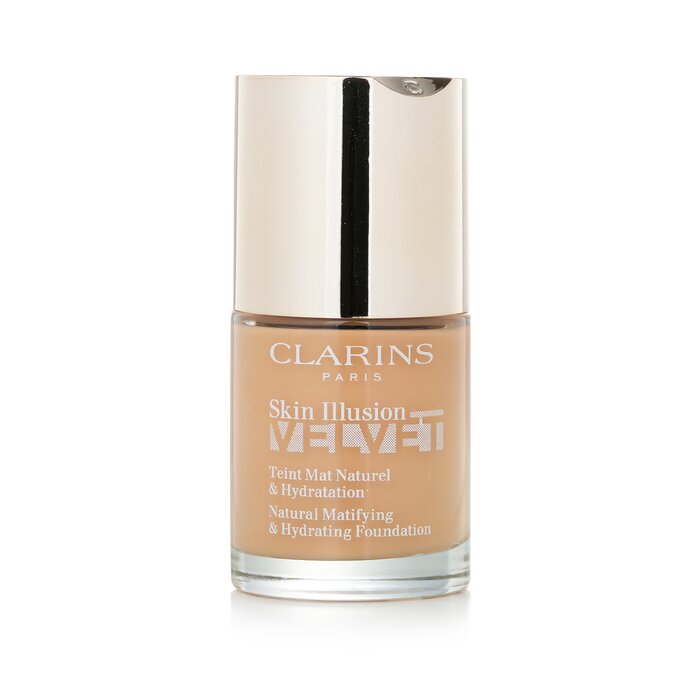 Clarins Skin Illusion Velvet Foundation 112.3N Sandalwood for matte hydration