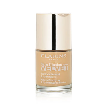 Clarins Skin Illusion Velvet Natural Matifying & Hydrating Foundation, 110N Honey 30ml/1oz