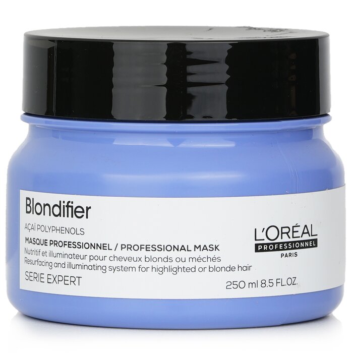L'Oreal Professionnel Serie Expert - Blondifier Acai Polyphenols Resurfacing and Illuminating System Mask 250ml/8.5oz hair mask for deep conditioning and repair