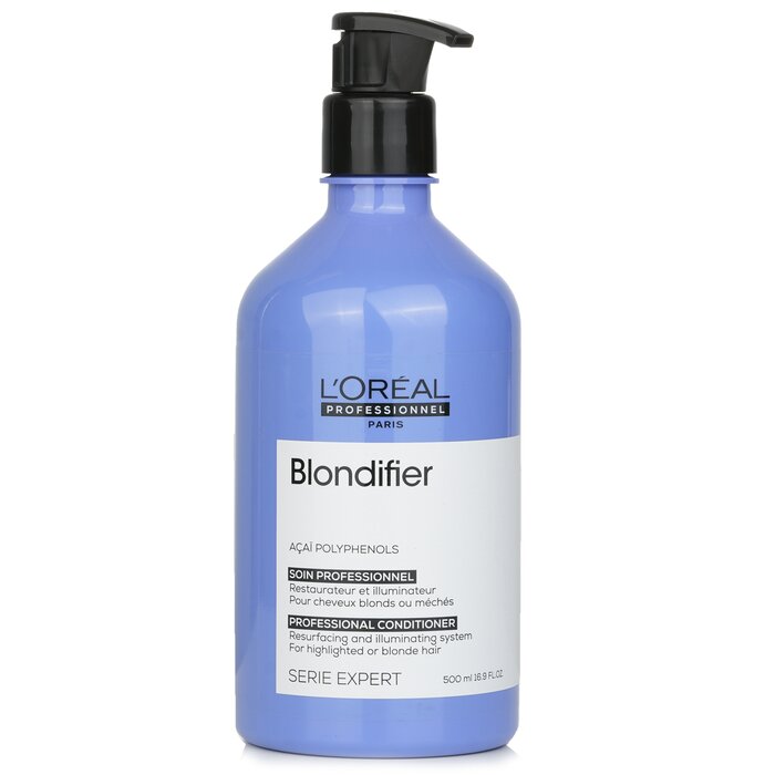 L'Oreal Professionnel Serie Expert - Blondifier Acai Polyphenols Resurfacing and Illuminating Conditioner (For Blonde Hair) 500ml/16.9oz hair conditioner for salon & home use
