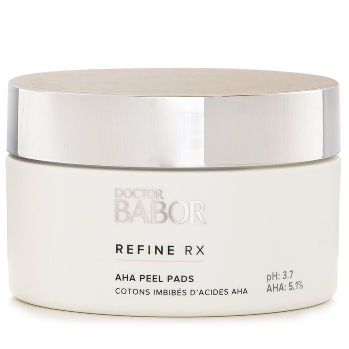 Babor Doctor Refine Rx AHA Peel Pads for deep exfoliation and skin renewal.