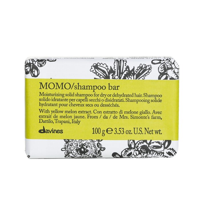 Dry hair shampoo - Davines Momo Shampoo Bar (For Dry or Dehydrated Hair) 100g/3.53oz for moisturizing and nourishment.