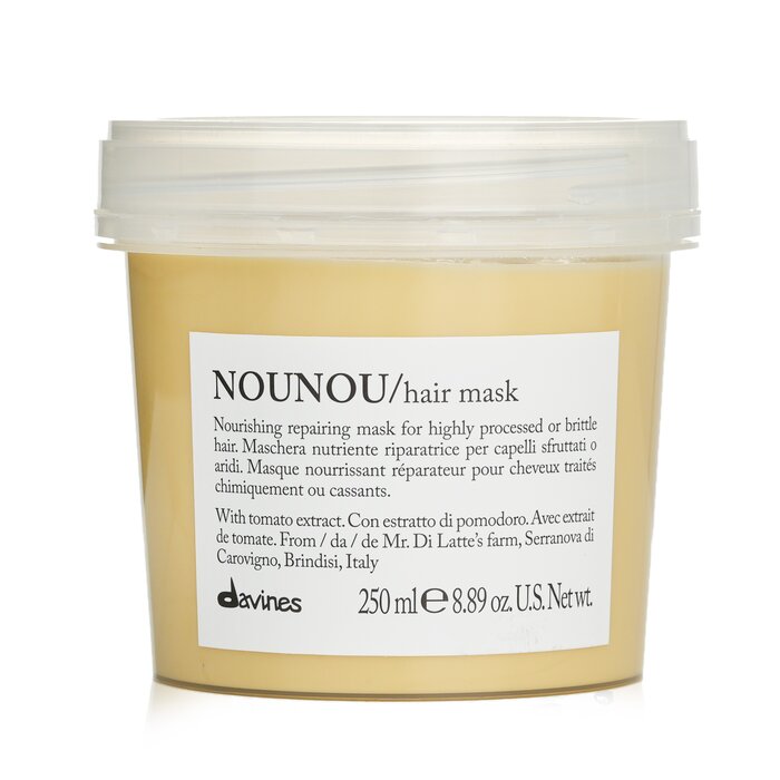 Davines Nounou Hair Mask (For Highly Processed or Brittle Hair) 250ml/8.89oz hair conditioner for salon & home use
