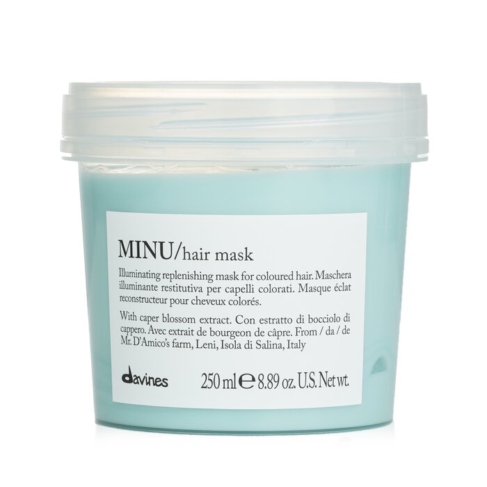 Davines Minu Hair Mask (For Coloured Hair) 250ml/8.89oz hair mask for deep conditioning and repair