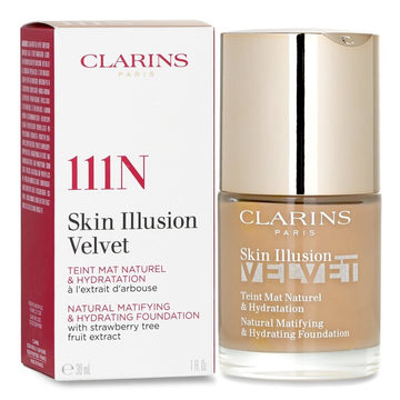 Clarins Skin Illusion Velvet Natural Matifying & Hydrating Foundation, 111N 30ml/1oz