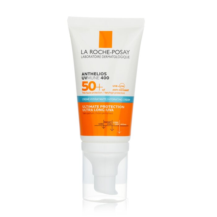 La Roche Posay Anthelios UVmune 400 Hydrating Cream SPF50 – moisturizing sunscreen