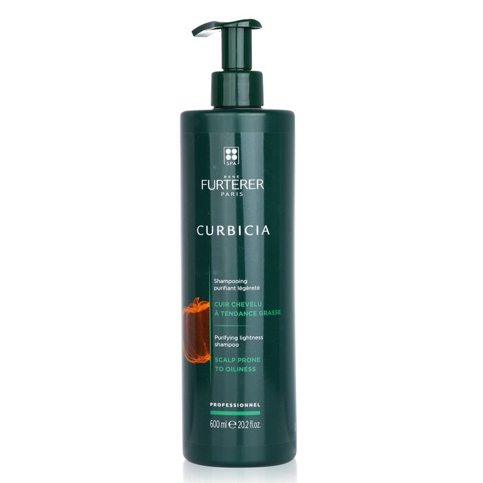 Rene Furterer Curbicia Purifying Lightness Shampoo - Scalp Prone to Oiliness (Salon Size) 600ml/20.2oz plant for use in home care