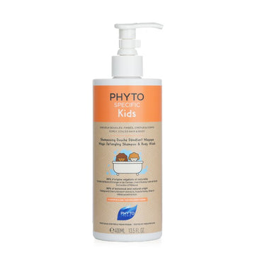 Phyto Specific Kids Magic Detangling Shampoo & Body Wash - Curly, Coiled Hair & Body (For Children 3 Years+) 400ml/13.5oz