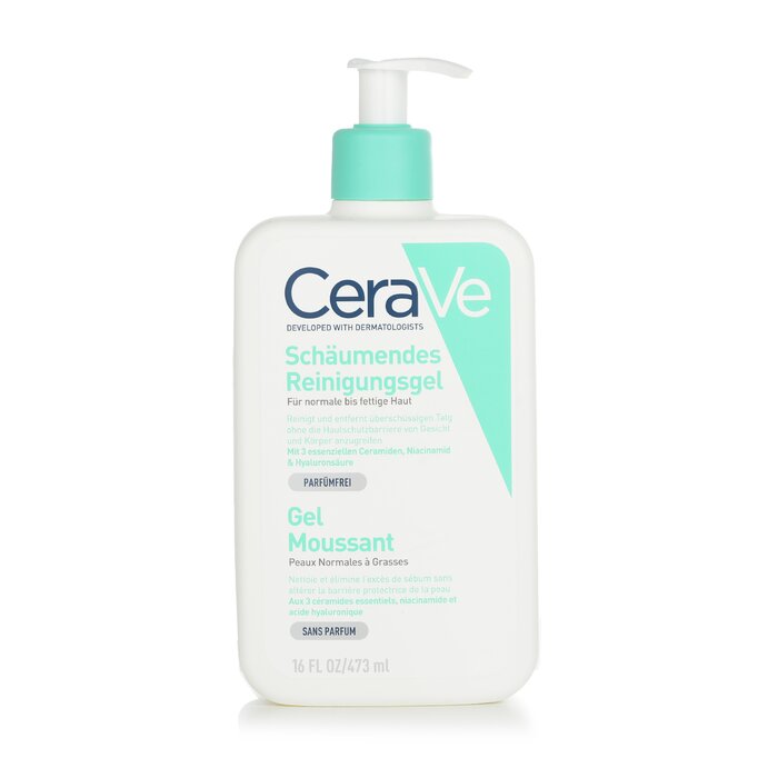 CeraVe Foaming Cleanser for normal to oily skin facial cleansing