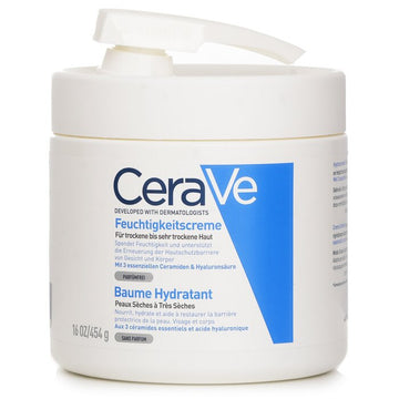 CeraVe Moisturising Cream For Dry to Very Dry Skin (With Pump)(Random Packaging) 454g/16oz