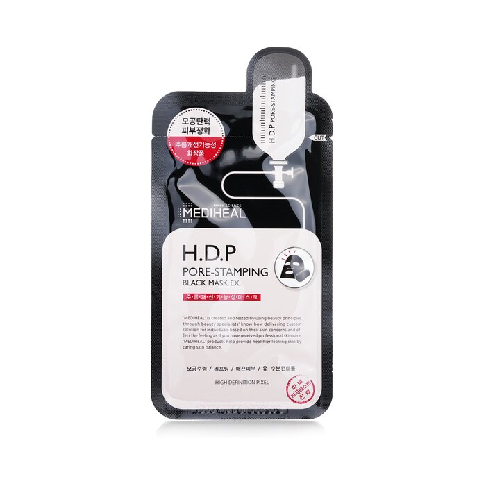 H.D.P Pore-Stamping Black Mask EX 10pcs