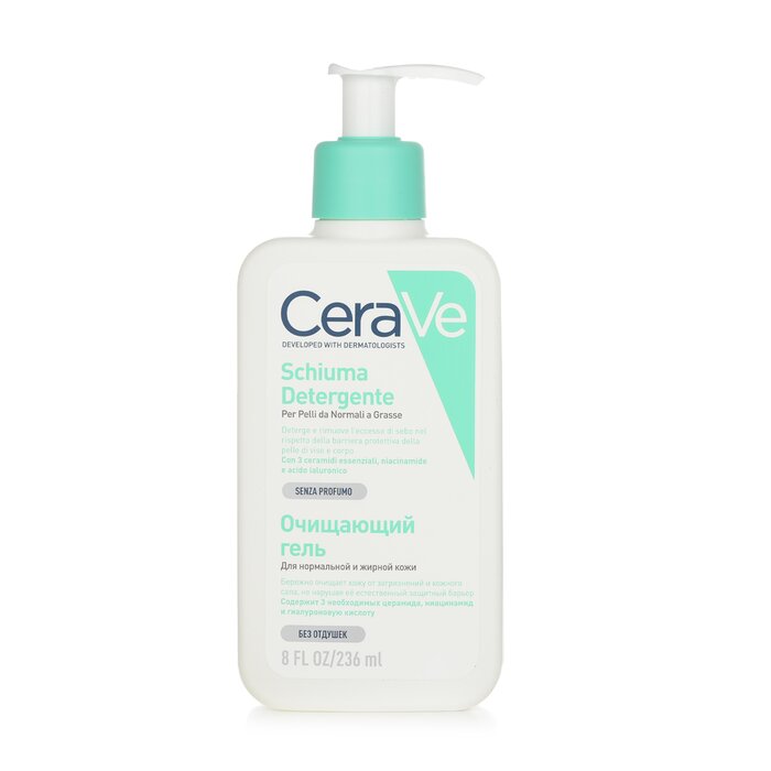 CeraVe Foaming Facial Cleanser for normal to oily skin daily cleansing