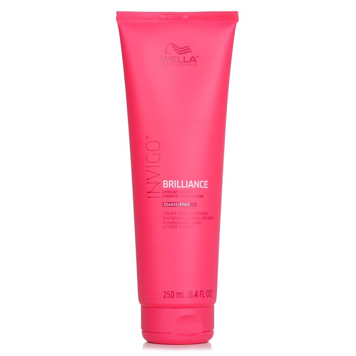 Wella Invigo Brilliance Vibrant Color Conditioner, Coarse 250ml/8.4oz Shampoo for daily use in hair care.