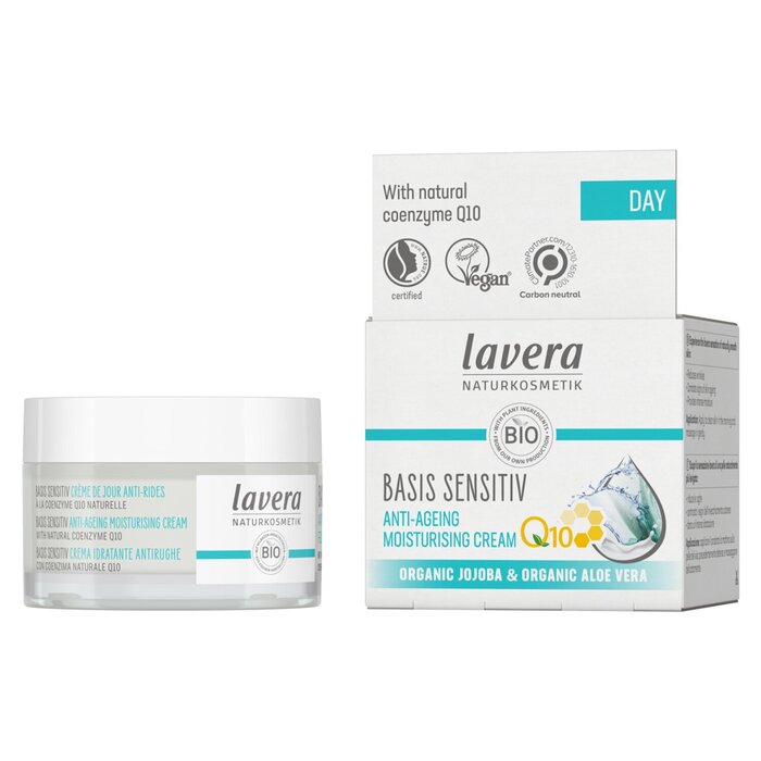 Lavera Basis Sensitiv Moisturizing Cream Q10 50ml/1.6oz for skincare needs