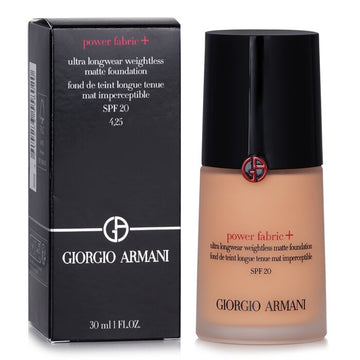 Giorgio Armani Power Fabric+ Ultra Longwear Weightless Matte Foundation SPF 20, 4.25 30ml/1oz