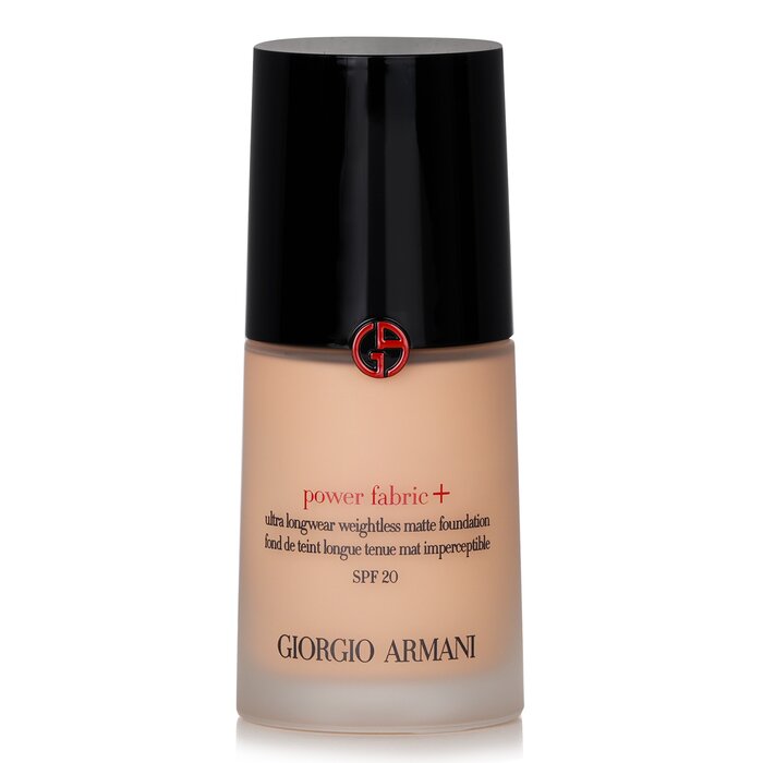 Giorgio Armani Power Fabric+ Ultra Longwear Matte Foundation SPF20 4.75 for matte finish