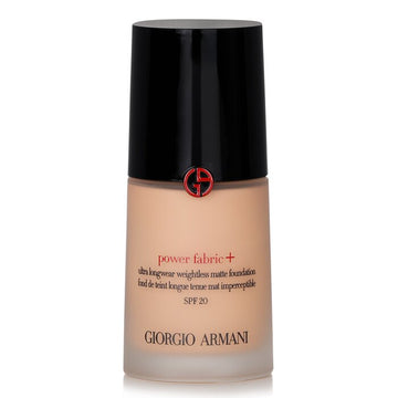 Giorgio Armani Power Fabric+ Ultra Longwear Weightless Matte Foundation SPF 20, 4.75 30ml/1oz