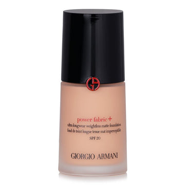 Giorgio Armani Power Fabric+ Ultra Longwear Weightless Matte Foundation SPF 20, 5.25 30ml/1oz
