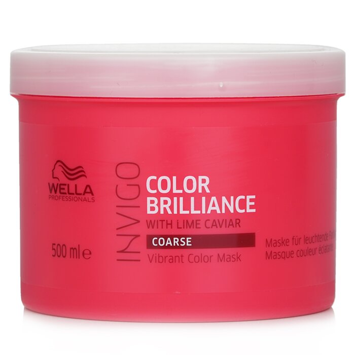 Wella Invigo Brilliance Vibrant Color Mask, Coarse 500ml/16.9oz hair mask for deep conditioning and repair