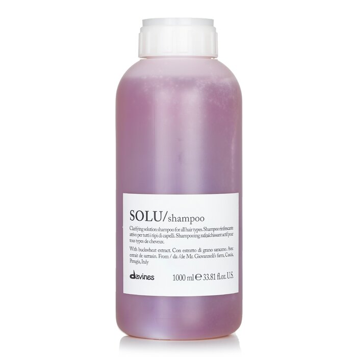 Davines Solu Clarifying Solution Shampoo 1000ml/33.81oz hair conditioner for salon & home use
