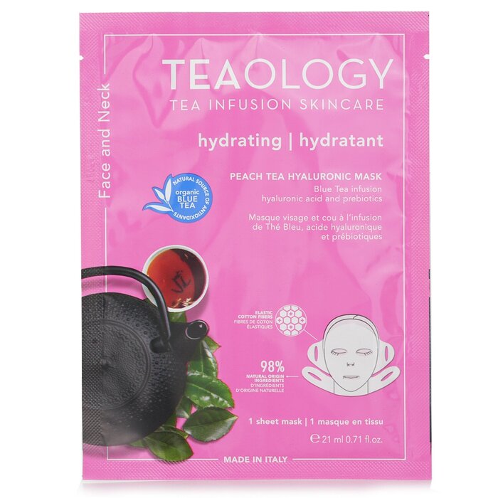 Teaology Peach Tea Face & Neck Mask – for hydration and skin plumping