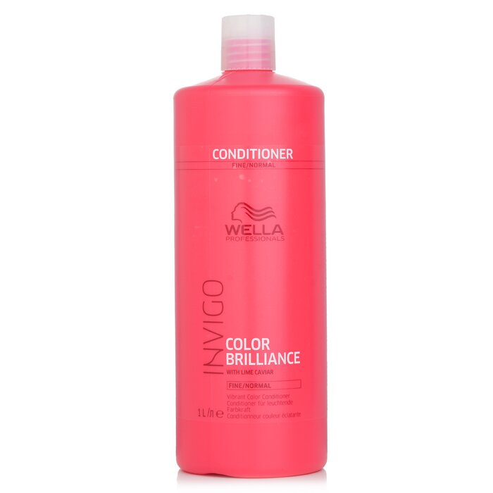 Wella Invigo Color Brilliance With Lime Caviar Vibrant Color Conditioner 1000ml/33.8oz hair conditioner for salon & home use