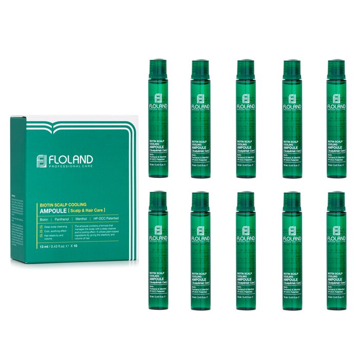 Floland Biotin Scalp Cooling Ampoule (For Scalp & Hair Care) for hair care and styling