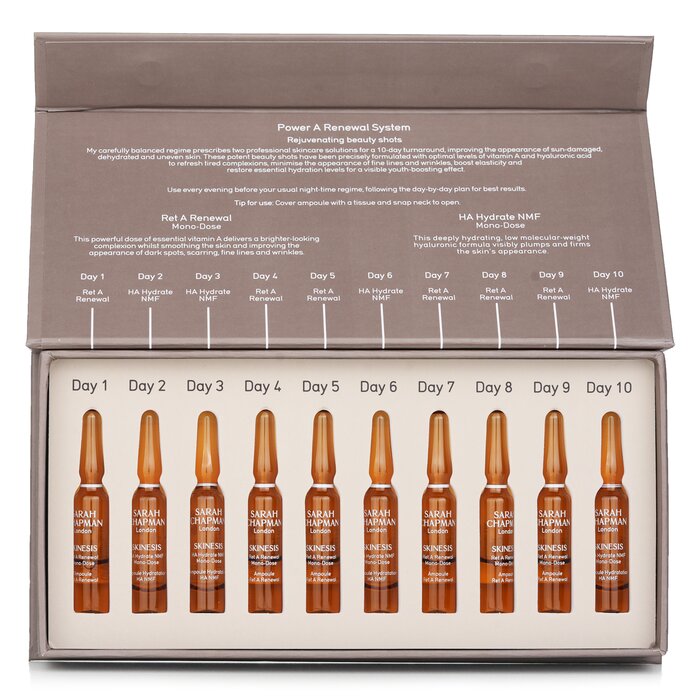 Sarah Chapman Power A System – retinol serum ampoules for skin renewal