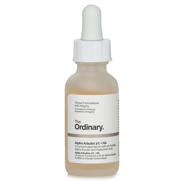 The Ordinary Alpha Arbutin + HA Serum – for dark spot correction